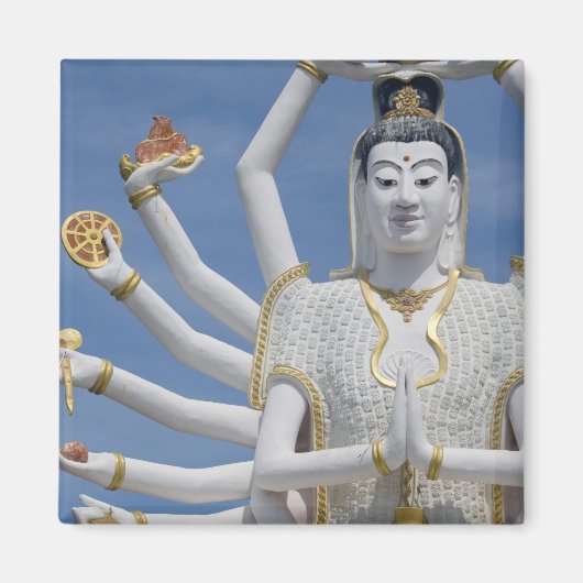 タイ語、サムイ語、サムイ語)。ワットプライ マグネット (正面)