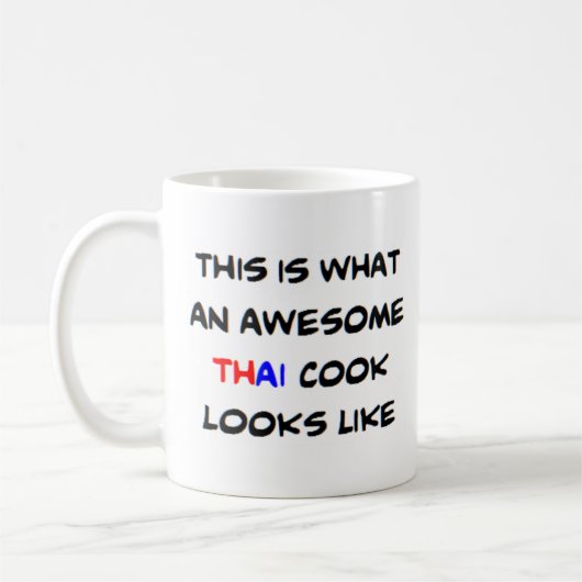 タイ調理師素晴らし、 コーヒーマグカップ (左)