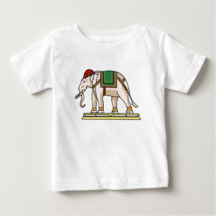 タイ象のTシャツ ベビーTシャツ