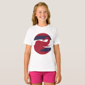 タイ象アジア国旗 Tシャツ (正面フル)