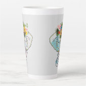 タイ象デザインコーヒー&ティーマグカップ カフェラテマグ (正面)