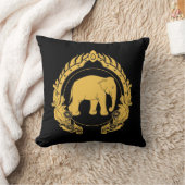 タイ象 クッション (ブランケット)