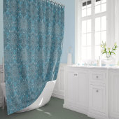 タイ赤ちゃんブルーのセレブ屈折シャワーカーテン シャワーカーテン