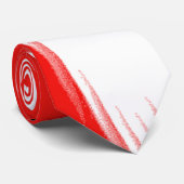 タイ赤と白プ ネクタイ (ロール)