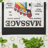 タイ足マッサージ~リフレクソロジー図 キッチンタオル (折り畳み)