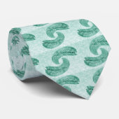 タイ踊りクジラ – ターコイズ ネクタイ (ロール)