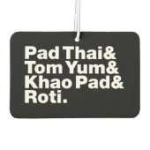 タイ通り食品 カーエアーフレッシュナー (裏面)