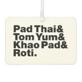 タイ通り食品 カーエアーフレッシュナー (裏面)