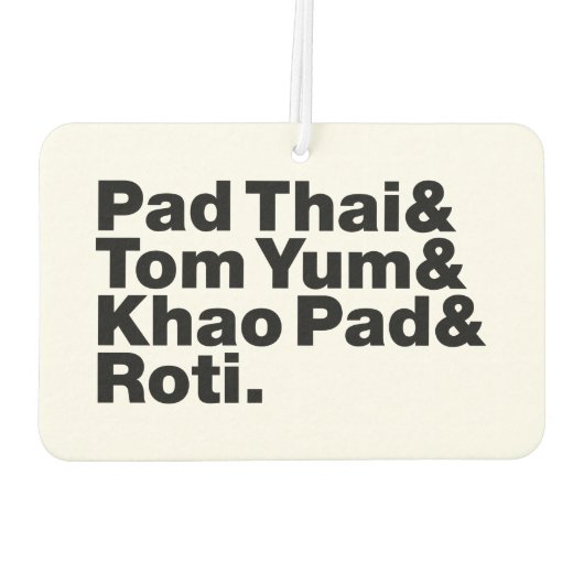 タイ通り食品 カーエアーフレッシュナー (裏面)