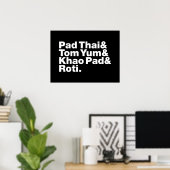 タイ通り食品 ポスター (ホームオフィス)