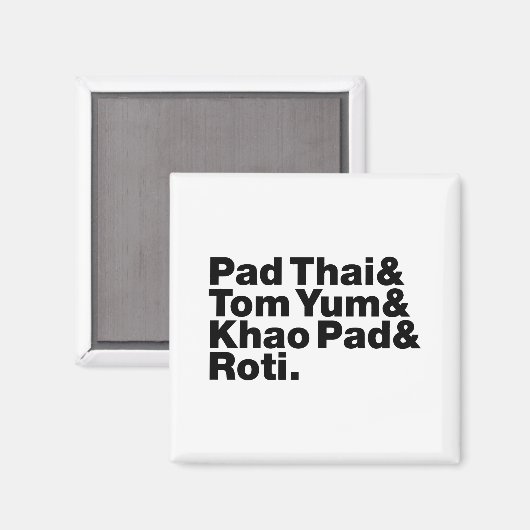 タイ通り食品 マグネット (正面/裏面)