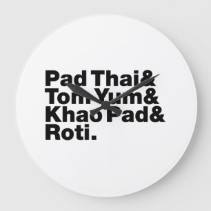 タイ通り食品 ラージ壁時計