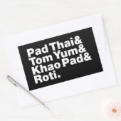 タイ通り食品 長方形シール (封筒)