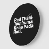 タイ通り ラージ壁時計 (傾斜)