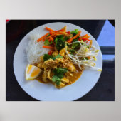 タイ風チキンサテー野菜添えライス ポスター (正面)