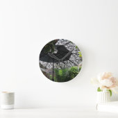 タイ風レストラント傘/シーンクロック ラウンド壁時計 (ホーム)