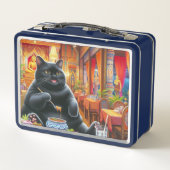 タイ食べレストランでの猫のタイ料理 メタルランチボックス (裏面)