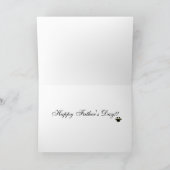 タイ2を持つボストンテリアのお父さん カード (内部)