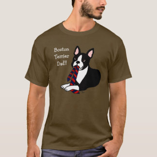 タイ2を持つボストンテリアのお父さん Tシャツ