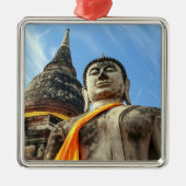 タイ・アユタヤの大仏 メタルオーナメント (正面)