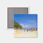 タイ、アンダマン海。～に乗り込む乗客 マグネット (正面/裏面)