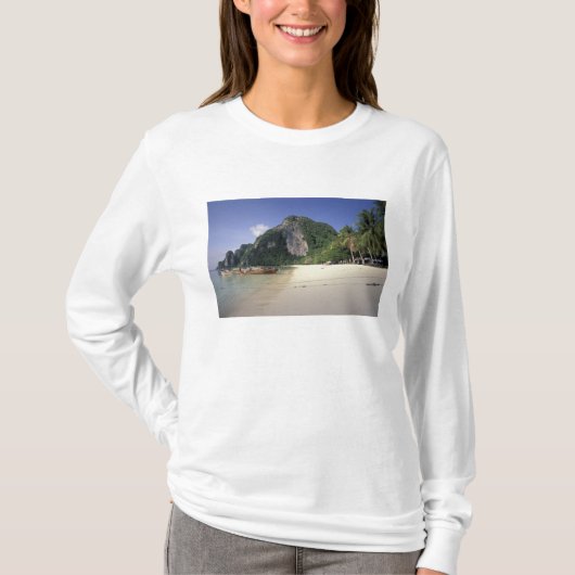 タイ、アンダマン海、コー・ピー・ピー島、ビーチ Tシャツ (正面)