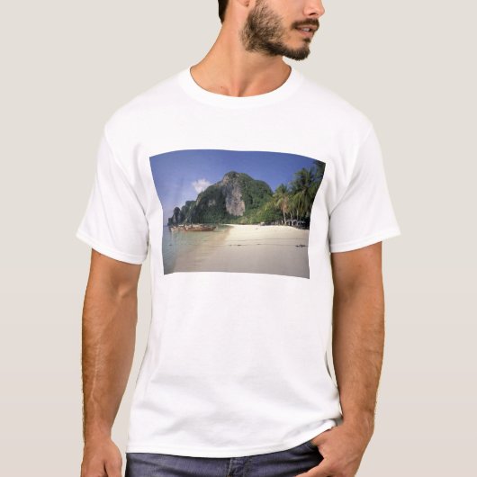 タイ、アンダマン海、コー・ピー・ピー島、ビーチ Tシャツ (正面)