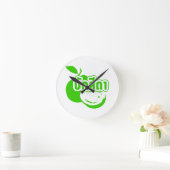 タイ·イサ書アン方言のBak Sida Nemg Farang ラウンド壁時計 (ホーム)