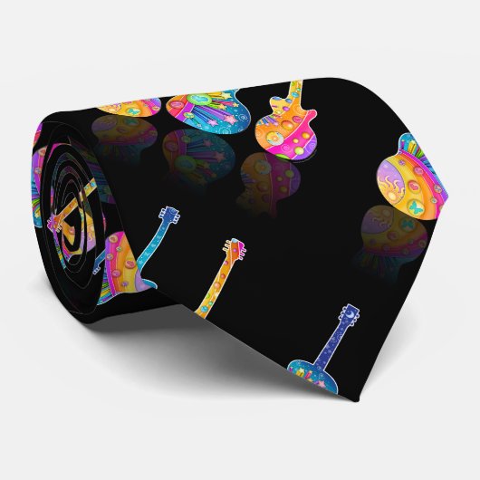 タイ-ギターの反射 ネクタイ (ロール)