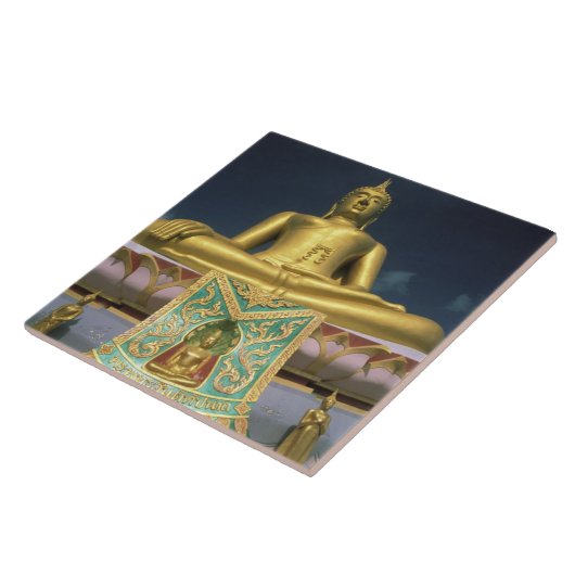 タイ、コサムイ島。大仏。 タイル (側面)