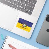 タイ・サコンナコン州旗 シール (ノートパソコンとiPhone)