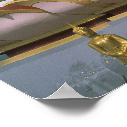 タイ、サムイ島。大仏。 ポスター (角)