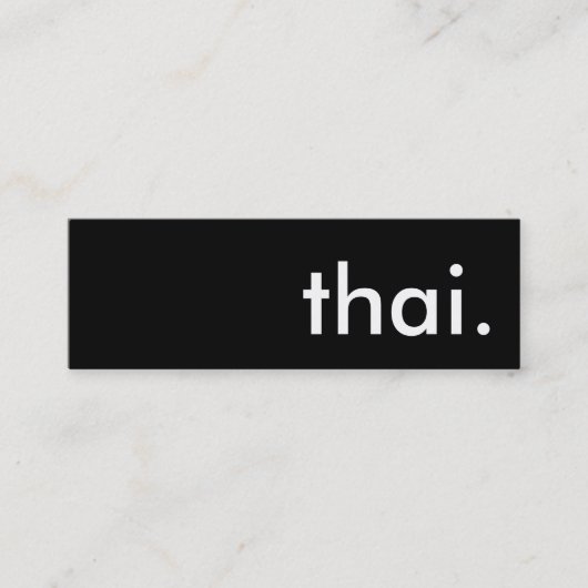 タイ. スキニー名刺 (正面)