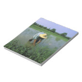 タイ、スコータイ。米農家。MR ノートパッド (回転)