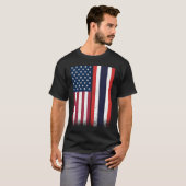 タイ タイアメリカ国旗 誇り USA タイ Tシャツ (正面フル)