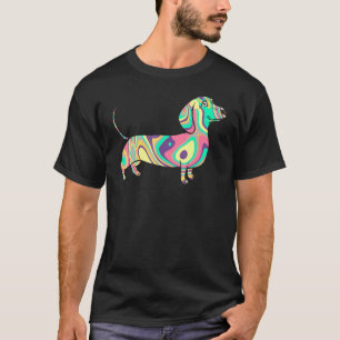 タイ – ダイサイケデリックディッドシャンドウィーナードッグレインボーT Tシャツ