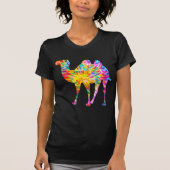 タイ・ダイ・キャメル Tシャツ (正面)