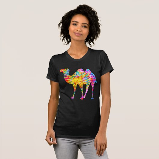 タイ・ダイ・キャメル Tシャツ (正面フル)