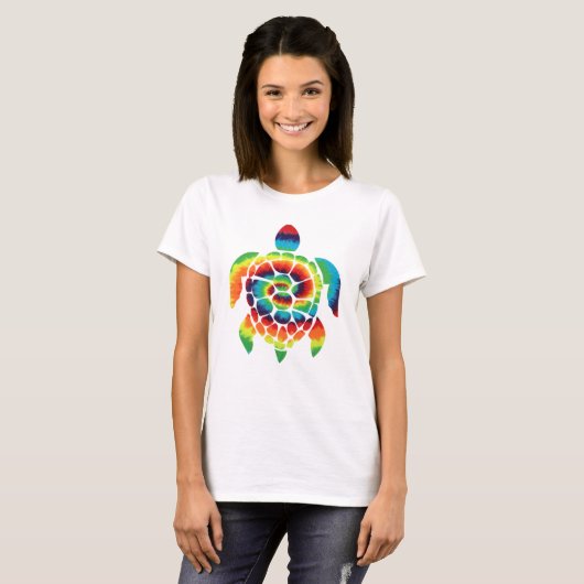 タイ・ダイ・タートル Tシャツ (正面フル)
