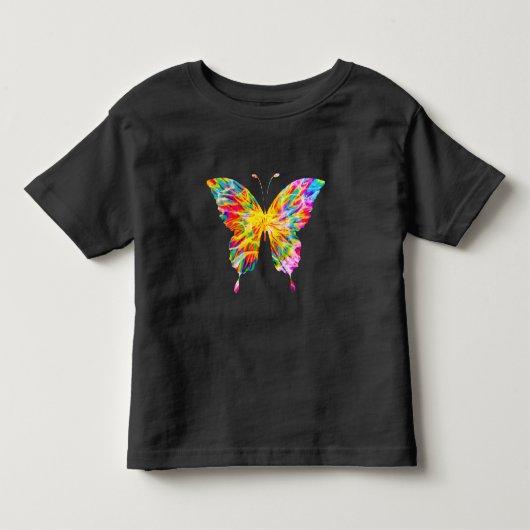 タイ・ダイ・バタフライ トドラーTシャツ (正面)