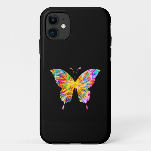 タイ・ダイ・バタフライ Case-Mate iPhoneケース (裏面)