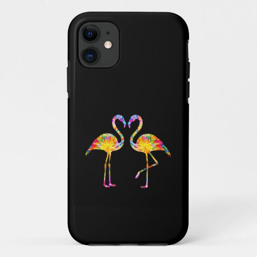 タイ・ダイ・フラミンゴ Case-Mate iPhoneケース (裏面)