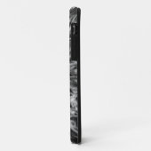 タイ・ダイ・ブラック+ホワイト Case-Mate iPhoneケース (裏面/左)