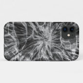タイ・ダイ・ブラック+ホワイト Case-Mate iPhoneケース (裏面(横))