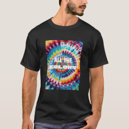 タイ・ダイ・ボールド・レトロ・レインボー・カラー Tシャツ