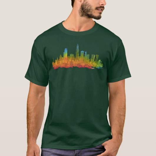 タイ・ダイ ロサンゼルス レトロ Tシャツ (正面)