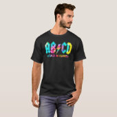 タイ・ダイ ABCD 稲妻のボルトが戻ってクラス担任になりました  Tシャツ (正面フル)