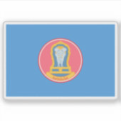 タイ・チェンマイ州旗 シール (正面)