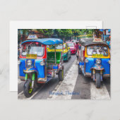 タイ，バンコクでタックタックス シーズンポストカード (正面/裏面)