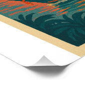 タイ，バンコクのレトロ旅行ポスター ポスター (コーナー)